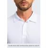imageMens Polo Shirt Long Sleeve Golf Shirts Lightweight UPF 50 Sun Protection Cool Shirts for Men Work Fishing OutdoorAwhite