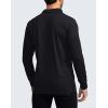 imageMens Polo Shirt Long Sleeve Golf Shirts Lightweight UPF 50 Sun Protection Cool Shirts for Men Work Fishing OutdoorBlack