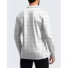 imageMens Polo Shirt Long Sleeve Golf Shirts Lightweight UPF 50 Sun Protection Cool Shirts for Men Work Fishing OutdoorBlack Dot