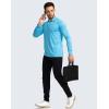 imageMens Polo Shirt Long Sleeve Golf Shirts Lightweight UPF 50 Sun Protection Cool Shirts for Men Work Fishing OutdoorBlue