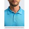 imageMens Polo Shirt Long Sleeve Golf Shirts Lightweight UPF 50 Sun Protection Cool Shirts for Men Work Fishing OutdoorBlue