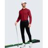 imageMens Polo Shirt Long Sleeve Golf Shirts Lightweight UPF 50 Sun Protection Cool Shirts for Men Work Fishing OutdoorChili Pepper