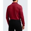 imageMens Polo Shirt Long Sleeve Golf Shirts Lightweight UPF 50 Sun Protection Cool Shirts for Men Work Fishing OutdoorChili Pepper