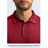 imageMens Polo Shirt Long Sleeve Golf Shirts Lightweight UPF 50 Sun Protection Cool Shirts for Men Work Fishing OutdoorChili Pepper
