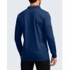 imageMens Polo Shirt Long Sleeve Golf Shirts Lightweight UPF 50 Sun Protection Cool Shirts for Men Work Fishing OutdoorDark Blue