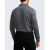 imageMens Polo Shirt Long Sleeve Golf Shirts Lightweight UPF 50 Sun Protection Cool Shirts for Men Work Fishing OutdoorDark Grey