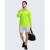 imageMens Polo Shirt Long Sleeve Golf Shirts Lightweight UPF 50 Sun Protection Cool Shirts for Men Work Fishing OutdoorFluorescent Green