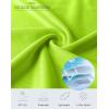 imageMens Polo Shirt Long Sleeve Golf Shirts Lightweight UPF 50 Sun Protection Cool Shirts for Men Work Fishing OutdoorFluorescent Green