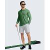 imageMens Polo Shirt Long Sleeve Golf Shirts Lightweight UPF 50 Sun Protection Cool Shirts for Men Work Fishing OutdoorGreen