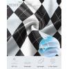 imageMens Polo Shirt Long Sleeve Golf Shirts Lightweight UPF 50 Sun Protection Cool Shirts for Men Work Fishing OutdoorGrey Argyle
