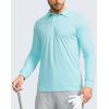 imageMens Polo Shirt Long Sleeve Golf Shirts Lightweight UPF 50 Sun Protection Cool Shirts for Men Work Fishing OutdoorLight Green