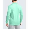 imageMens Polo Shirt Long Sleeve Golf Shirts Lightweight UPF 50 Sun Protection Cool Shirts for Men Work Fishing OutdoorMint Green