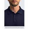 imageMens Polo Shirt Long Sleeve Golf Shirts Lightweight UPF 50 Sun Protection Cool Shirts for Men Work Fishing OutdoorNavy