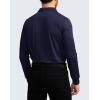imageMens Polo Shirt Long Sleeve Golf Shirts Lightweight UPF 50 Sun Protection Cool Shirts for Men Work Fishing OutdoorNavy
