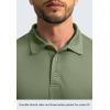 imageMens Polo Shirt Long Sleeve Golf Shirts Lightweight UPF 50 Sun Protection Cool Shirts for Men Work Fishing OutdoorOlive