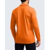 imageMens Polo Shirt Long Sleeve Golf Shirts Lightweight UPF 50 Sun Protection Cool Shirts for Men Work Fishing OutdoorOrange