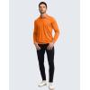 imageMens Polo Shirt Long Sleeve Golf Shirts Lightweight UPF 50 Sun Protection Cool Shirts for Men Work Fishing OutdoorOrange