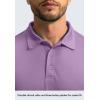 imageMens Polo Shirt Long Sleeve Golf Shirts Lightweight UPF 50 Sun Protection Cool Shirts for Men Work Fishing OutdoorPurple