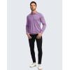imageMens Polo Shirt Long Sleeve Golf Shirts Lightweight UPF 50 Sun Protection Cool Shirts for Men Work Fishing OutdoorPurple