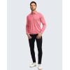 imageMens Polo Shirt Long Sleeve Golf Shirts Lightweight UPF 50 Sun Protection Cool Shirts for Men Work Fishing OutdoorRed