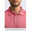imageMens Polo Shirt Long Sleeve Golf Shirts Lightweight UPF 50 Sun Protection Cool Shirts for Men Work Fishing OutdoorRed
