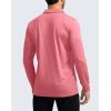 imageMens Polo Shirt Long Sleeve Golf Shirts Lightweight UPF 50 Sun Protection Cool Shirts for Men Work Fishing OutdoorRed