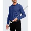 imageMens Polo Shirt Long Sleeve Golf Shirts Lightweight UPF 50 Sun Protection Cool Shirts for Men Work Fishing OutdoorRoyal Blue