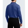 imageMens Polo Shirt Long Sleeve Golf Shirts Lightweight UPF 50 Sun Protection Cool Shirts for Men Work Fishing OutdoorRoyal Blue