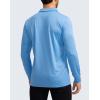 imageMens Polo Shirt Long Sleeve Golf Shirts Lightweight UPF 50 Sun Protection Cool Shirts for Men Work Fishing OutdoorSky Blue