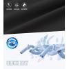 imageMens Swim Trunks Quick Dry Board Shorts with Zipper Pockets Beach Shorts Bathing Suits for Men  No Mesh LinerBlack