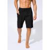 imageMens Swim Trunks Quick Dry Board Shorts with Zipper Pockets Beach Shorts Bathing Suits for Men  No Mesh LinerBlack