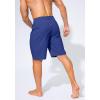 imageMens Swim Trunks Quick Dry Board Shorts with Zipper Pockets Beach Shorts Bathing Suits for Men  No Mesh LinerBlue