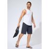 imageMens Swim Trunks Quick Dry Board Shorts with Zipper Pockets Beach Shorts Bathing Suits for Men  No Mesh LinerDusty Blue