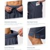 imageMens Swim Trunks Quick Dry Board Shorts with Zipper Pockets Beach Shorts Bathing Suits for Men  No Mesh LinerDusty Blue