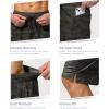 imageMens Swim Trunks Quick Dry Board Shorts with Zipper Pockets Beach Shorts Bathing Suits for Men  No Mesh LinerGreen Camo