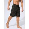 imageMens Swim Trunks Quick Dry Board Shorts with Zipper Pockets Beach Shorts Bathing Suits for Men  No Mesh LinerGreen Camo