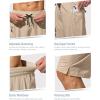 imageMens Swim Trunks Quick Dry Board Shorts with Zipper Pockets Beach Shorts Bathing Suits for Men  No Mesh LinerKhaki