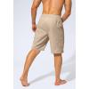 imageMens Swim Trunks Quick Dry Board Shorts with Zipper Pockets Beach Shorts Bathing Suits for Men  No Mesh LinerKhaki