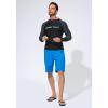 imageMens Swim Trunks Quick Dry Board Shorts with Zipper Pockets Beach Shorts Bathing Suits for Men  No Mesh LinerLake Blue