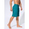 imageMens Swim Trunks Quick Dry Board Shorts with Zipper Pockets Beach Shorts Bathing Suits for Men  No Mesh LinerLake Green