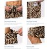 imageMens Swim Trunks Quick Dry Board Shorts with Zipper Pockets Beach Shorts Bathing Suits for Men  No Mesh LinerLeopard