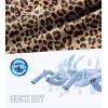 imageMens Swim Trunks Quick Dry Board Shorts with Zipper Pockets Beach Shorts Bathing Suits for Men  No Mesh LinerLeopard