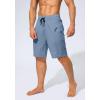 imageMens Swim Trunks Quick Dry Board Shorts with Zipper Pockets Beach Shorts Bathing Suits for Men  No Mesh LinerLight Blue