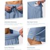 imageMens Swim Trunks Quick Dry Board Shorts with Zipper Pockets Beach Shorts Bathing Suits for Men  No Mesh LinerLight Blue