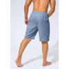 imageMens Swim Trunks Quick Dry Board Shorts with Zipper Pockets Beach Shorts Bathing Suits for Men  No Mesh LinerLight Blue