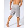 imageMens Swim Trunks Quick Dry Board Shorts with Zipper Pockets Beach Shorts Bathing Suits for Men  No Mesh LinerLight Grey