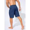 imageMens Swim Trunks Quick Dry Board Shorts with Zipper Pockets Beach Shorts Bathing Suits for Men  No Mesh LinerMidnight