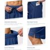 imageMens Swim Trunks Quick Dry Board Shorts with Zipper Pockets Beach Shorts Bathing Suits for Men  No Mesh LinerMidnight