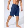 imageMens Swim Trunks Quick Dry Board Shorts with Zipper Pockets Beach Shorts Bathing Suits for Men  No Mesh LinerMidnight