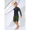 imageMens Swim Trunks Quick Dry Board Shorts with Zipper Pockets Beach Shorts Bathing Suits for Men  No Mesh LinerOlive